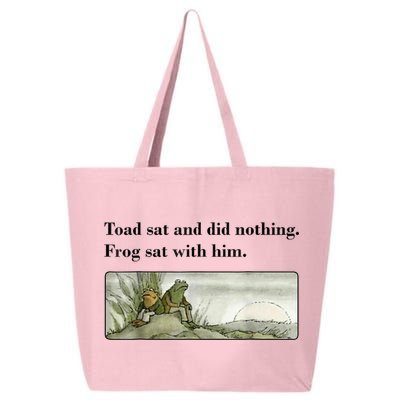 Toad Sat And Did Nothing Frog Sat With Him 25L Jumbo Tote