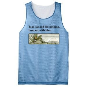 Toad Sat And Did Nothing Frog Sat With Him Mesh Reversible Basketball Jersey Tank