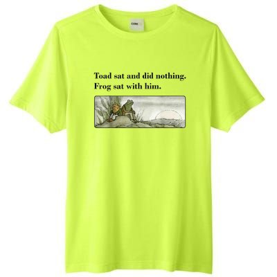 Toad Sat And Did Nothing Frog Sat With Him Tall Fusion ChromaSoft Performance T-Shirt