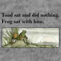 Toad Sat And Did Nothing Frog Sat With Him 7-Panel Snapback Hat