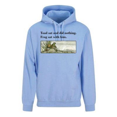 Toad Sat And Did Nothing Frog Sat With Him Unisex Surf Hoodie