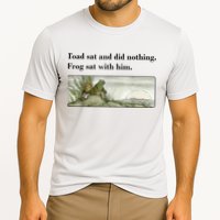Toad Sat And Did Nothing Frog Sat With Him Cooling Performance Crew T-Shirt