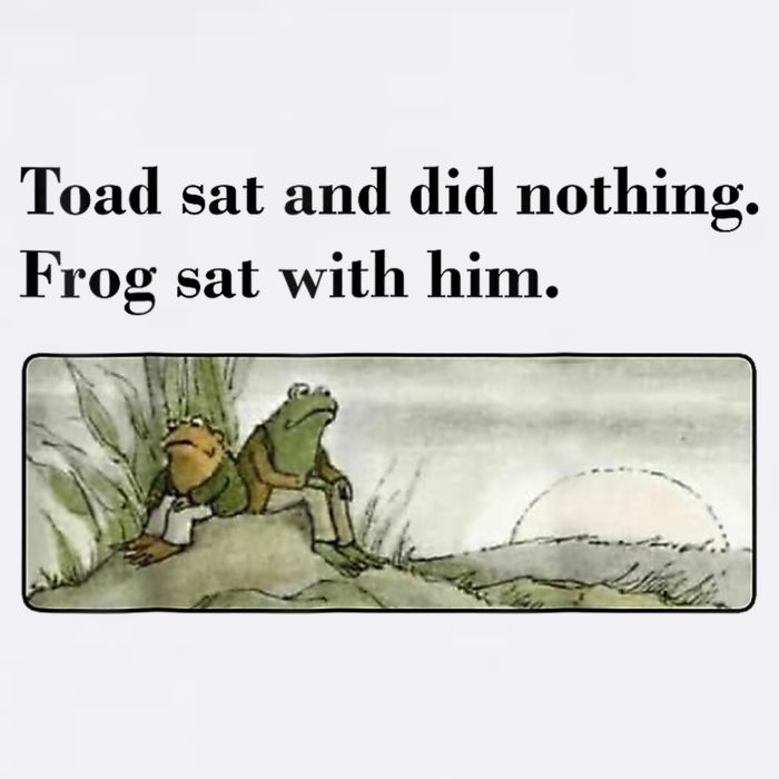 Toad Sat And Did Nothing Frog Sat With Him Cooling Performance Crew T-Shirt