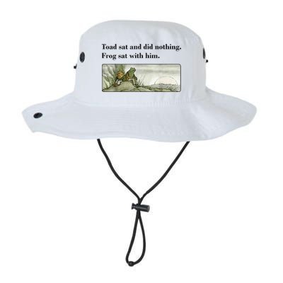 Toad Sat And Did Nothing Frog Sat With Him Bucket Hat