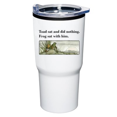 Toad Sat And Did Nothing Frog Sat With Him Tumbler