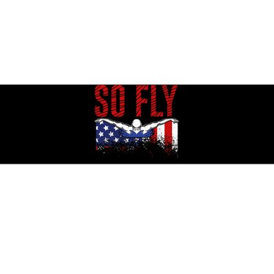 Team Sports Athlete So Fly USA Swimming Bumper Sticker