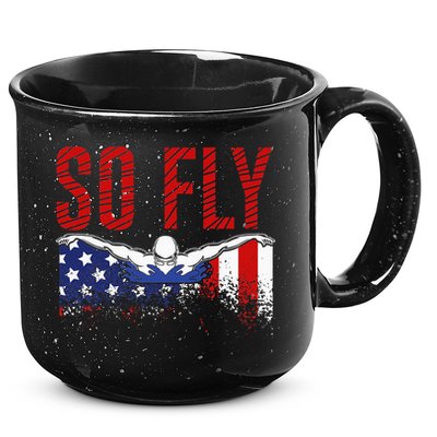 Team Sports Athlete So Fly USA Swimming 15oz Campfire Ceramic Mug
