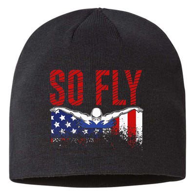 Team Sports Athlete So Fly USA Swimming Sustainable Beanie