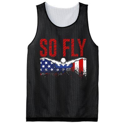 Team Sports Athlete So Fly USA Swimming Mesh Reversible Basketball Jersey Tank