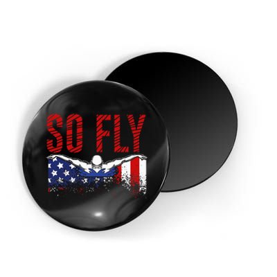 Team Sports Athlete So Fly USA Swimming Magnet