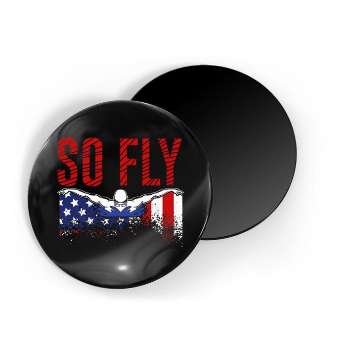 Team Sports Athlete So Fly USA Swimming Magnet