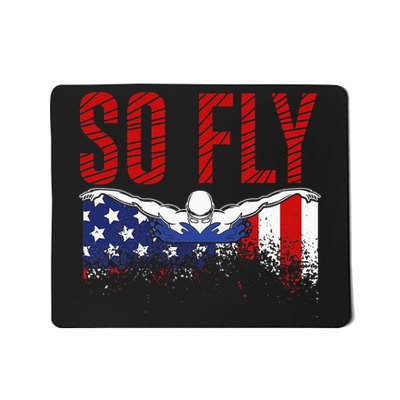 Team Sports Athlete So Fly USA Swimming Mousepad