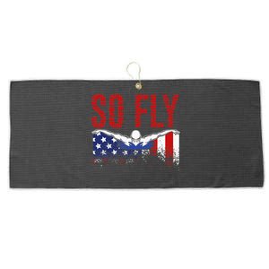 Team Sports Athlete So Fly USA Swimming Large Microfiber Waffle Golf Towel