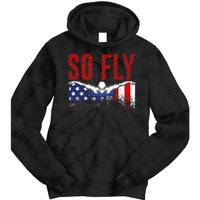 Team Sports Athlete So Fly USA Swimming Tie Dye Hoodie