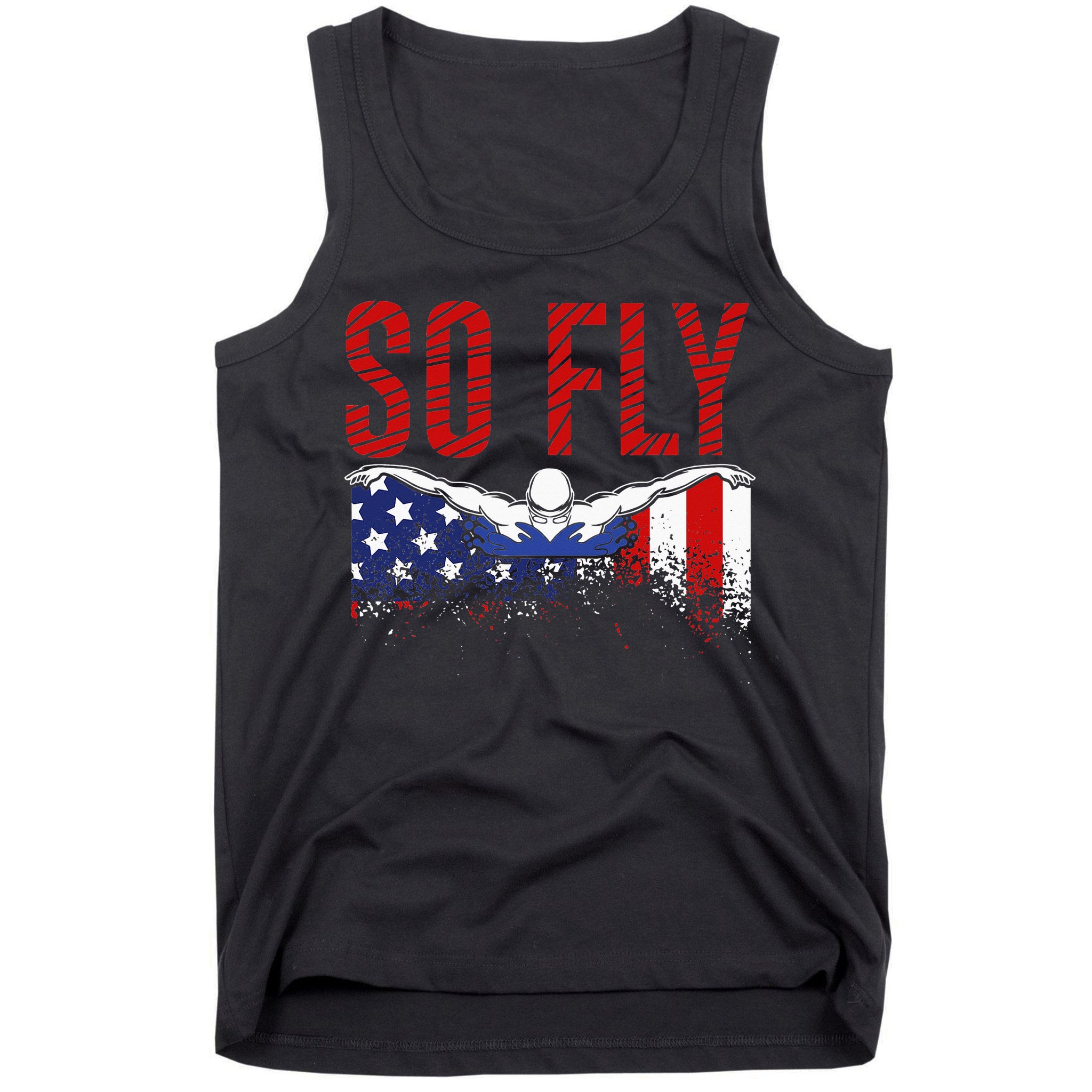 Team Sports Athlete So Fly USA Swimming Tank Top