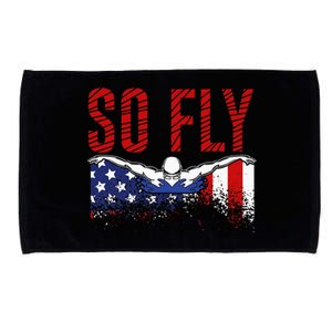 Team Sports Athlete So Fly USA Swimming Microfiber Hand Towel