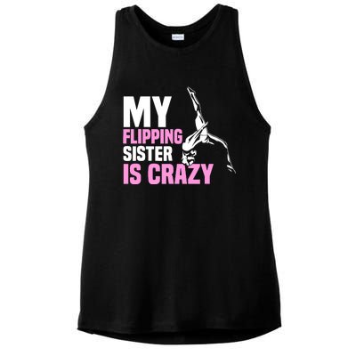 Tumbling Sister Athlete Sport Gymnastics Ladies PosiCharge Tri-Blend Wicking Tank