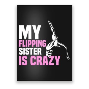 Tumbling Sister Athlete Sport Gymnastics Poster