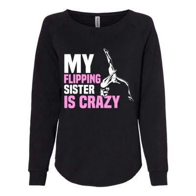 Tumbling Sister Athlete Sport Gymnastics Womens California Wash Sweatshirt