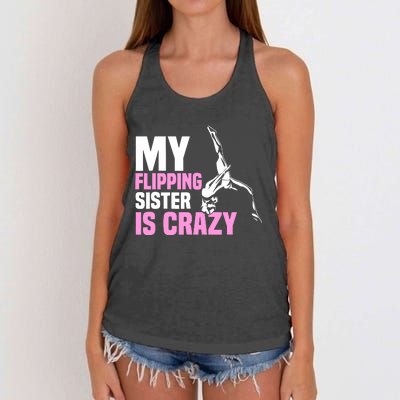 Tumbling Sister Athlete Sport Gymnastics Women's Knotted Racerback Tank