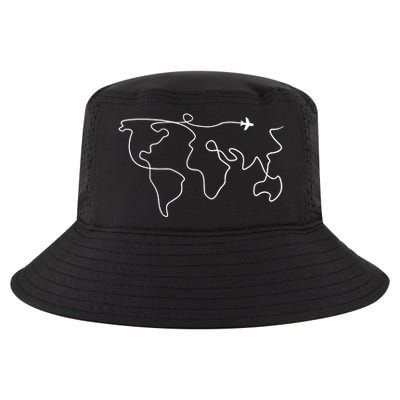 Travel Sweater Adventure World Map Travel Cool Comfort Performance Bucket Hat