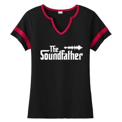 The Soundfather Audio Engineer Sound Engineer Ladies Halftime Notch Neck Tee