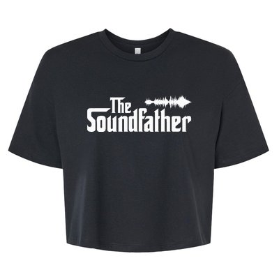 The Soundfather Audio Engineer Sound Engineer Bella+Canvas Jersey Crop Tee