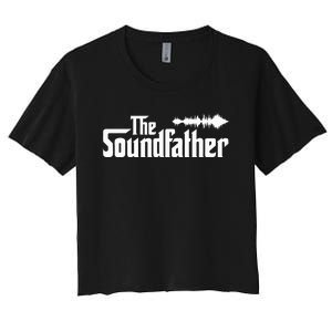 The Soundfather Audio Engineer Sound Engineer Women's Crop Top Tee