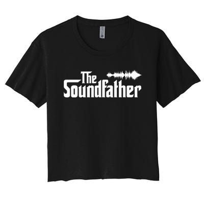 The Soundfather Audio Engineer Sound Engineer Women's Crop Top Tee