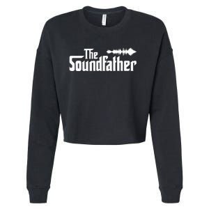 The Soundfather Audio Engineer Sound Engineer Cropped Pullover Crew