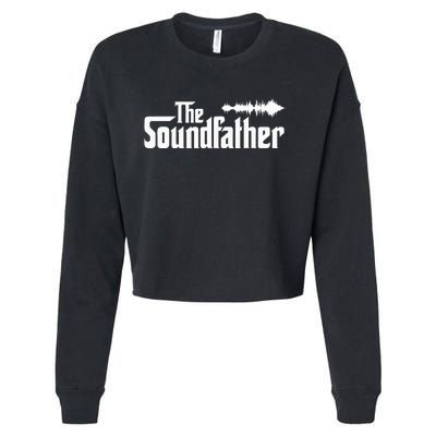 The Soundfather Audio Engineer Sound Engineer Cropped Pullover Crew