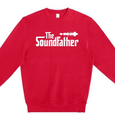 The Soundfather Audio Engineer Sound Engineer Premium Crewneck Sweatshirt