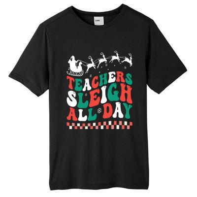 Teachers Sleigh All Day Meaningful Gift Tall Fusion ChromaSoft Performance T-Shirt