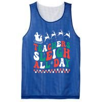 Teachers Sleigh All Day Meaningful Gift Mesh Reversible Basketball Jersey Tank