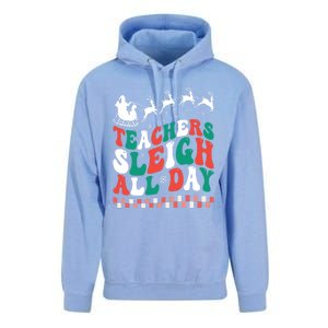 Teachers Sleigh All Day Meaningful Gift Unisex Surf Hoodie