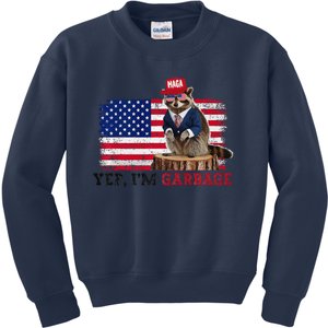 Trump’S Supporters Are Garbage Joe Biden Yep IM Garbage Premium Kids Sweatshirt