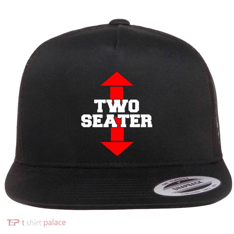 Two Seater Arrow Funny Novelty Joke I Adult Humor Funny Gift Flatbill Hat