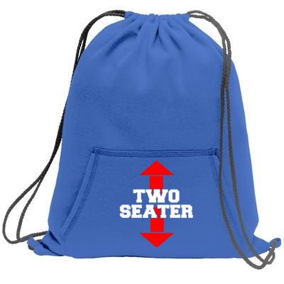 Two Seater Arrow Funny Novelty Joke I Adult Humor Funny Gift Sweatshirt Cinch Pack Bag