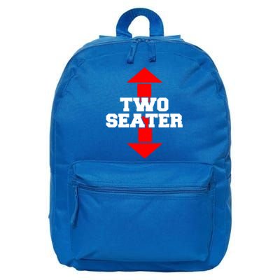 Two Seater Arrow Funny Novelty Joke I Adult Humor Funny Gift 16 in Basic Backpack