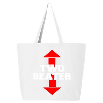 Two Seater Arrow Funny Novelty Joke I Adult Humor Funny Gift 25L Jumbo Tote