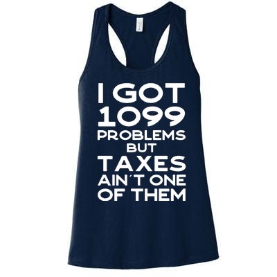 Tax Season Accountant CPA Tax Preparer Pun Joke Gift Women's Racerback Tank