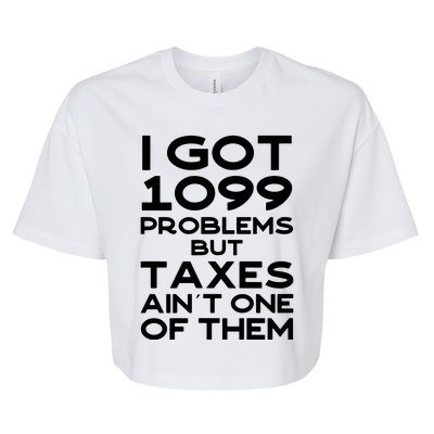 Tax Season Accountant CPA Tax Preparer Pun Joke Gift Bella+Canvas Jersey Crop Tee