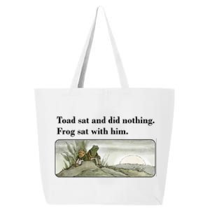 Toad Sat And Did Nothing Frog Sat With Him 25L Jumbo Tote