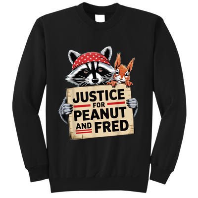 The Squirrel And Fred The Raccon Justice For Peanut Gift Sweatshirt