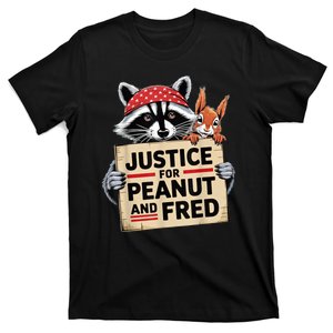 The Squirrel And Fred The Raccon Justice For Peanut Gift T-Shirt