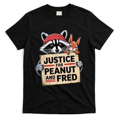 The Squirrel And Fred The Raccon Justice For Peanut Gift T-Shirt