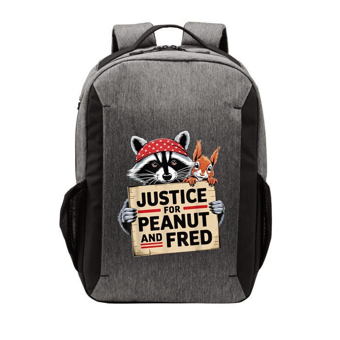 The Squirrel And Fred The Raccon Justice For Peanut Gift Vector Backpack