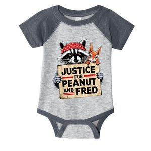 The Squirrel And Fred The Raccon Justice For Peanut Gift Infant Baby Jersey Bodysuit