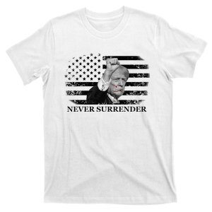 Trump Shooting Assassination Attempt Never Surrender Fight T-Shirt