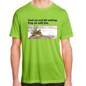 Toad Sat And Did Nothing Frog Toad Book Lover Adult ChromaSoft Performance T-Shirt